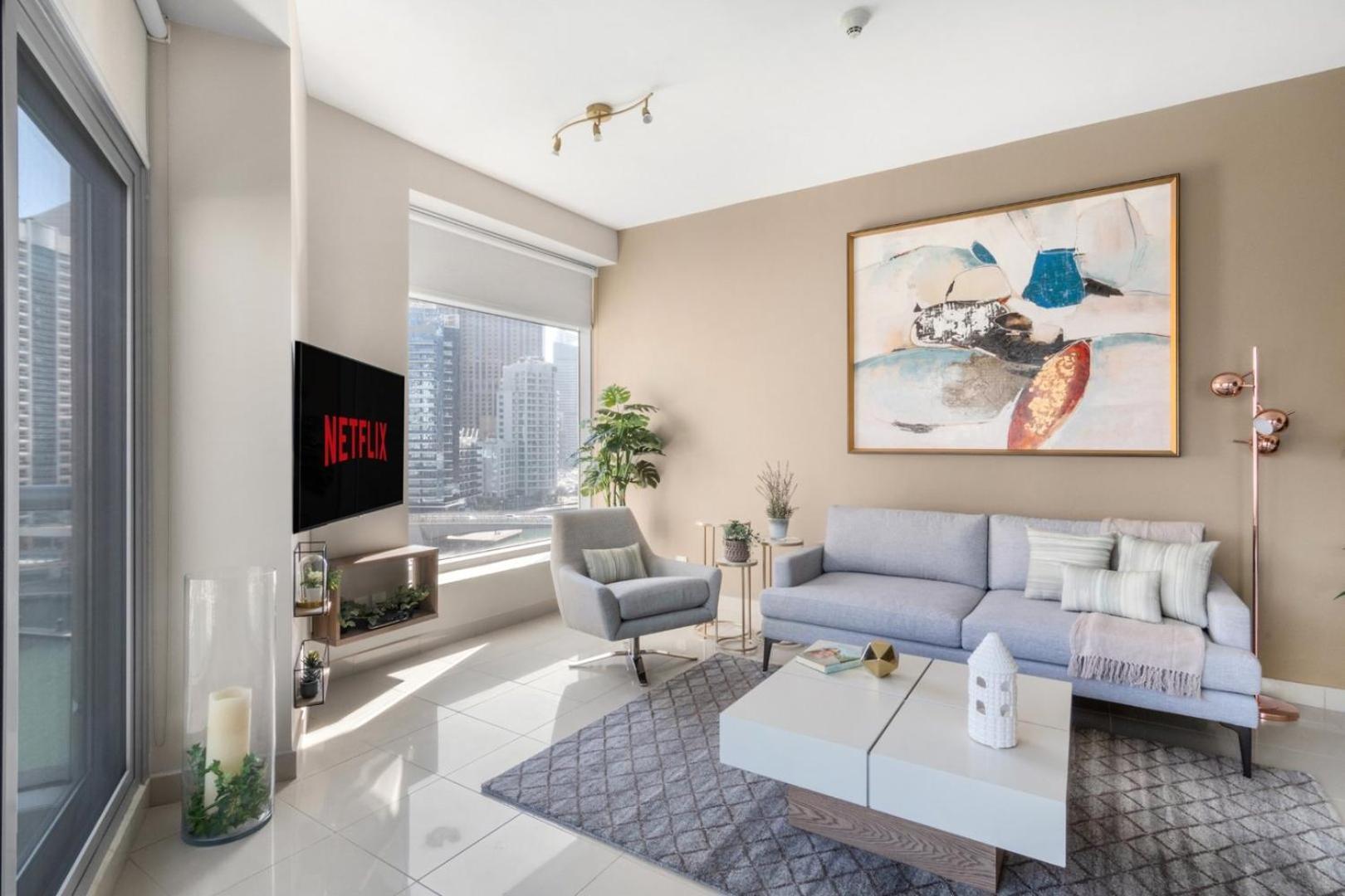 Apartament Guestready - Marina View | Fairfield Tower Dubaj Zewnętrze zdjęcie